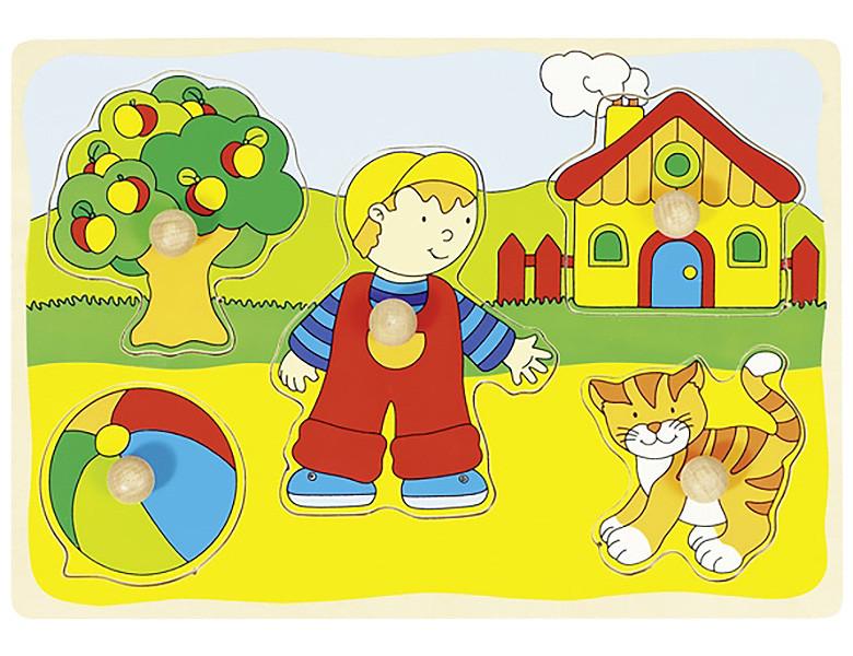 Image of Puzzle Katze, Haus,... (5Teile)