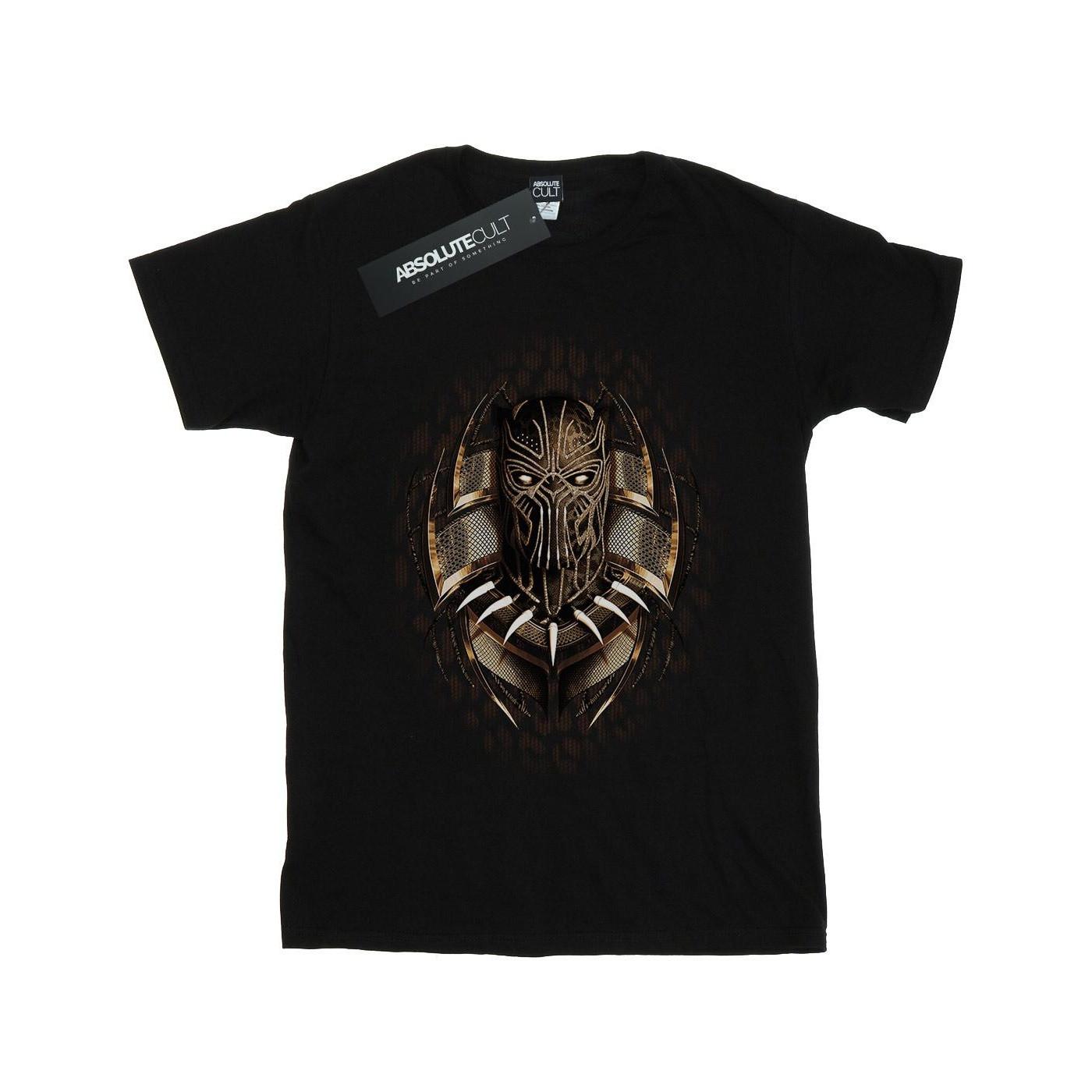 Image of Black Panther Gold Killmonger Tshirt Damen Schwarz M
