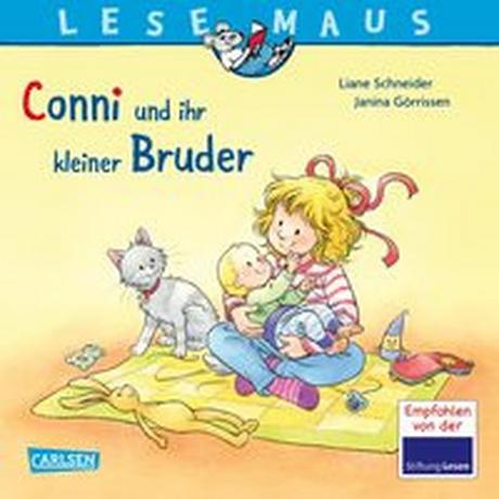 LESEMAUS 23: Conni und ihr kleiner Bruder Schneider, Liane; Görrissen, Janina (Illustrationen); Rueda, Marc (Illustrationen) Gebundene Ausgabe 