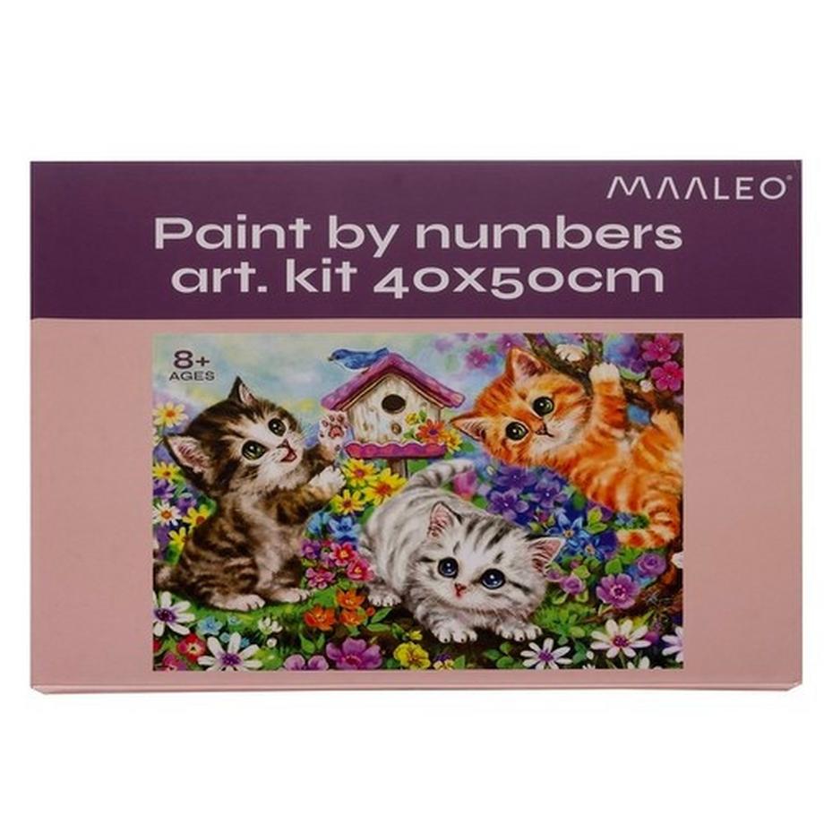 Maaleo Dipinto con i numeri 40x50 cm - Gatti Maaleo 22781  