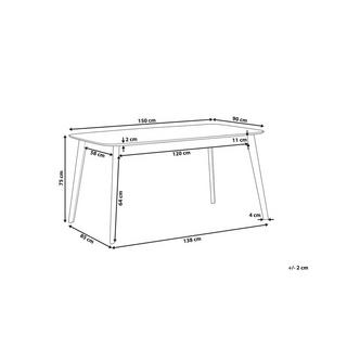 Beliani Esstisch aus MDF-Platte Retro MADOX  