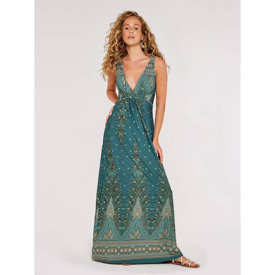 APRICOT Robe Longue Motif Cachemire  