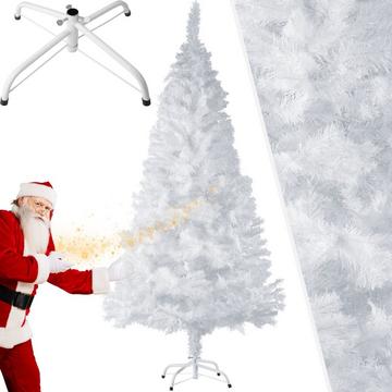 Weihnachtsbaum künstlich mit Metallständer weiss