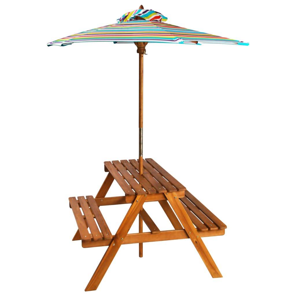 VidaXL Table de pique-nique enfant bois  