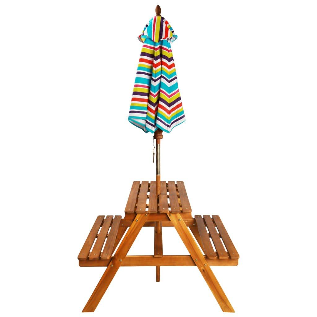 VidaXL Table de pique-nique enfant bois  