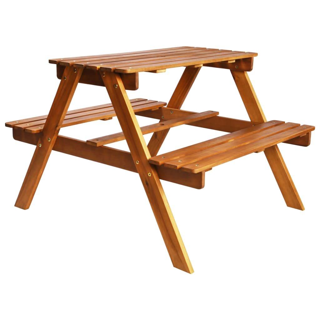 VidaXL Table de pique-nique enfant bois  