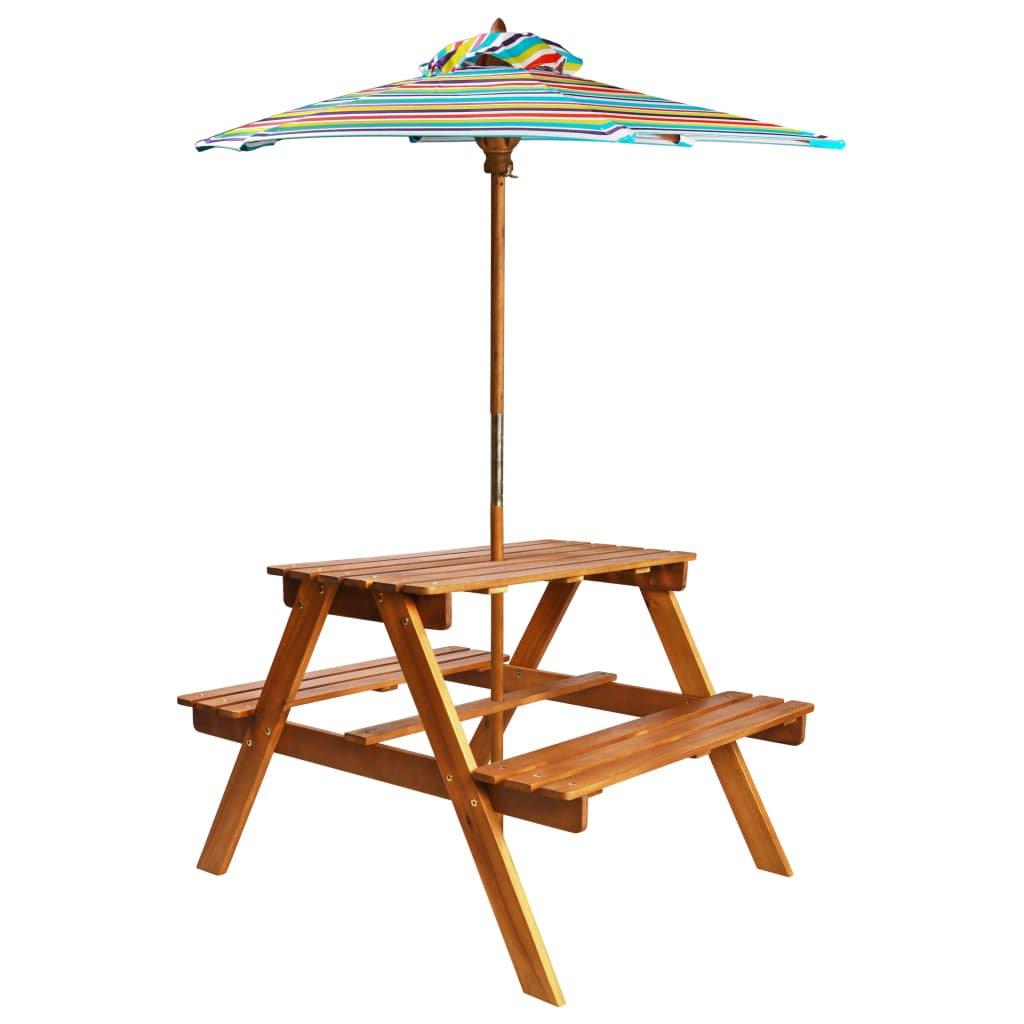 VidaXL Table de pique-nique enfant bois  