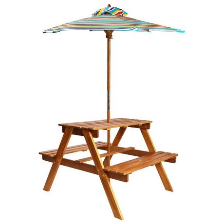 VidaXL Table de pique-nique enfant bois  