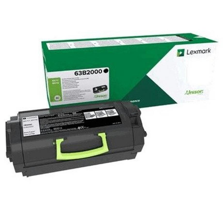 63B2000 cartuccia toner 1 pz Originale Nero