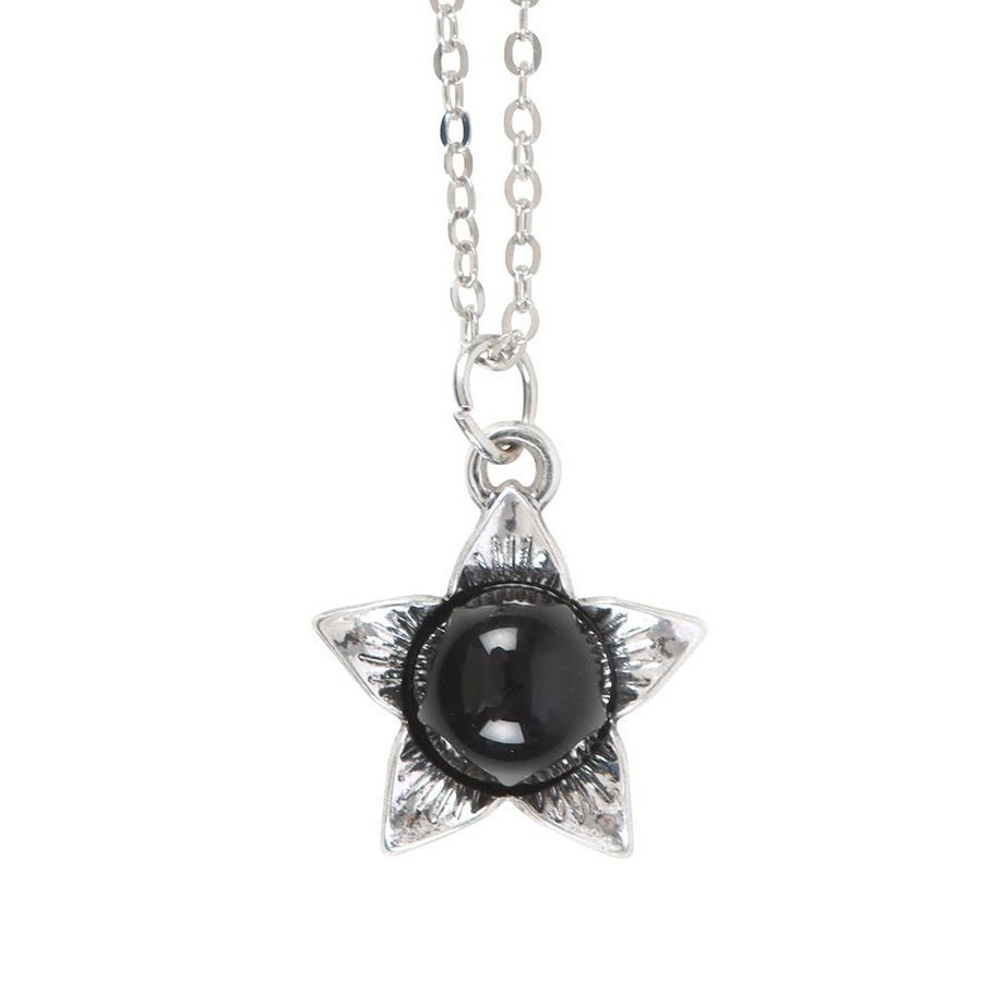 Something Different  Deadly Nightshade Ossidiana Collana E Carta 