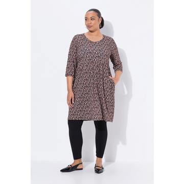 Longshirt, A-Linie, V-Ausschnitt, 3/4-Arm, Taschen