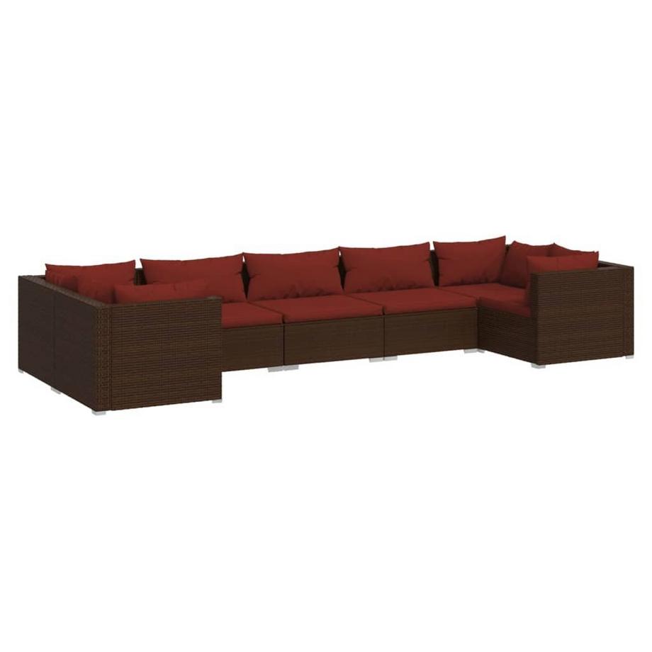 Garten-lounge-set poly-rattan