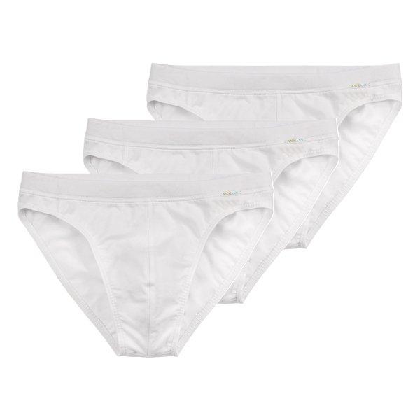 Image of 3er Pack Organic De Luxe - Mini Slip Herren Weiss M