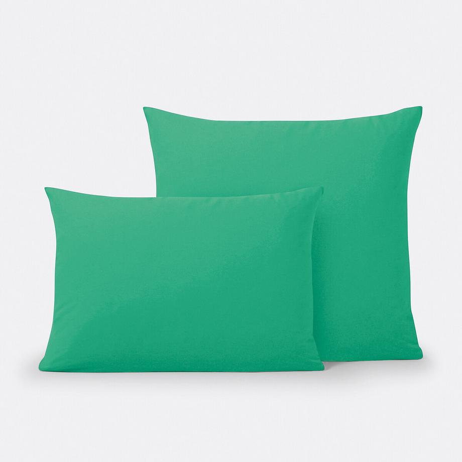 Taie d'oreiller enfant unie coton