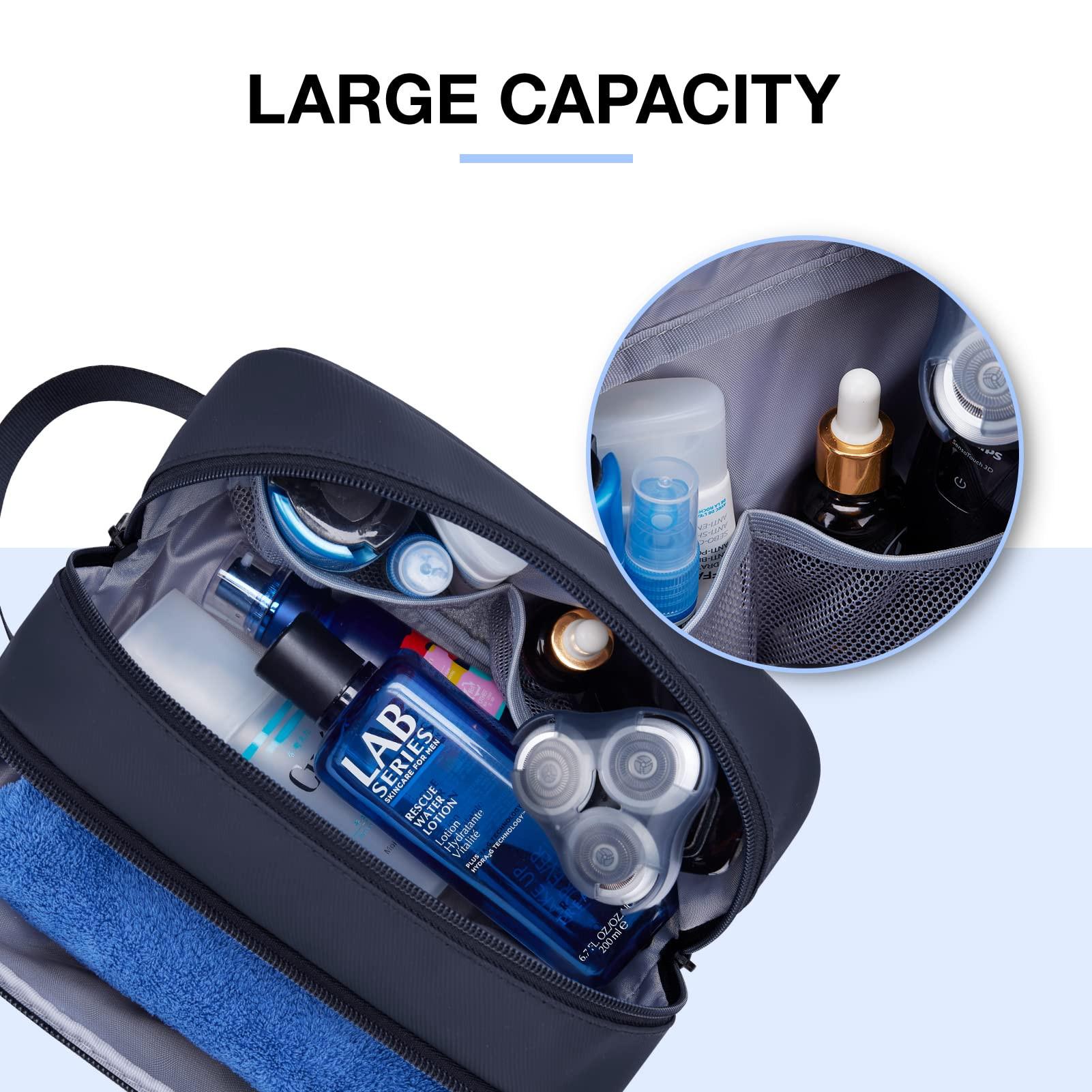 Only-bags.store Reise-Toilettenbeutel, wasserabweisendes Dopp Kit für Reisen, leichter Rasierbeutel Reise-Toilettenbeutel, wasserabweisendes Dopp Kit für Reisen, leichter Rasierbeutel 