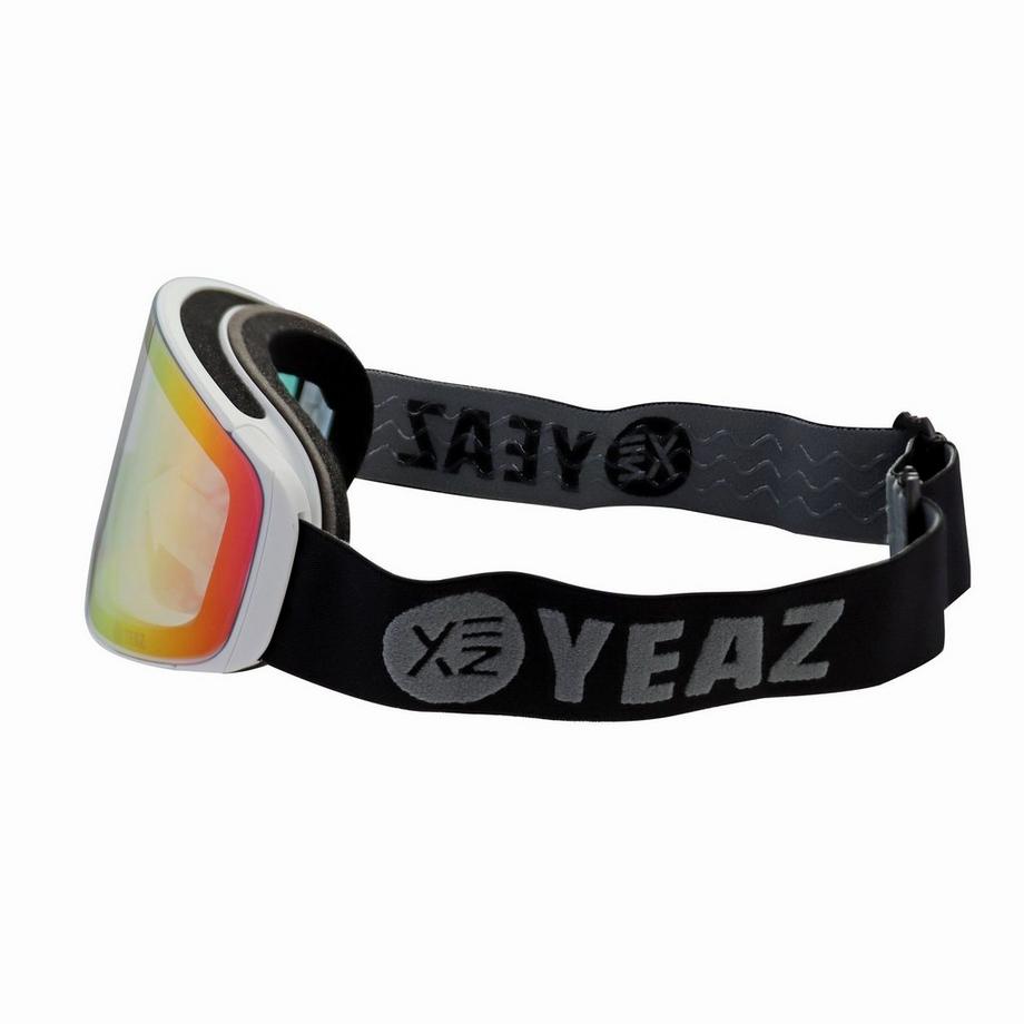 YEAZ  APEX Occhiali da sci snowboard Magnet rosa a specchio/bianco 