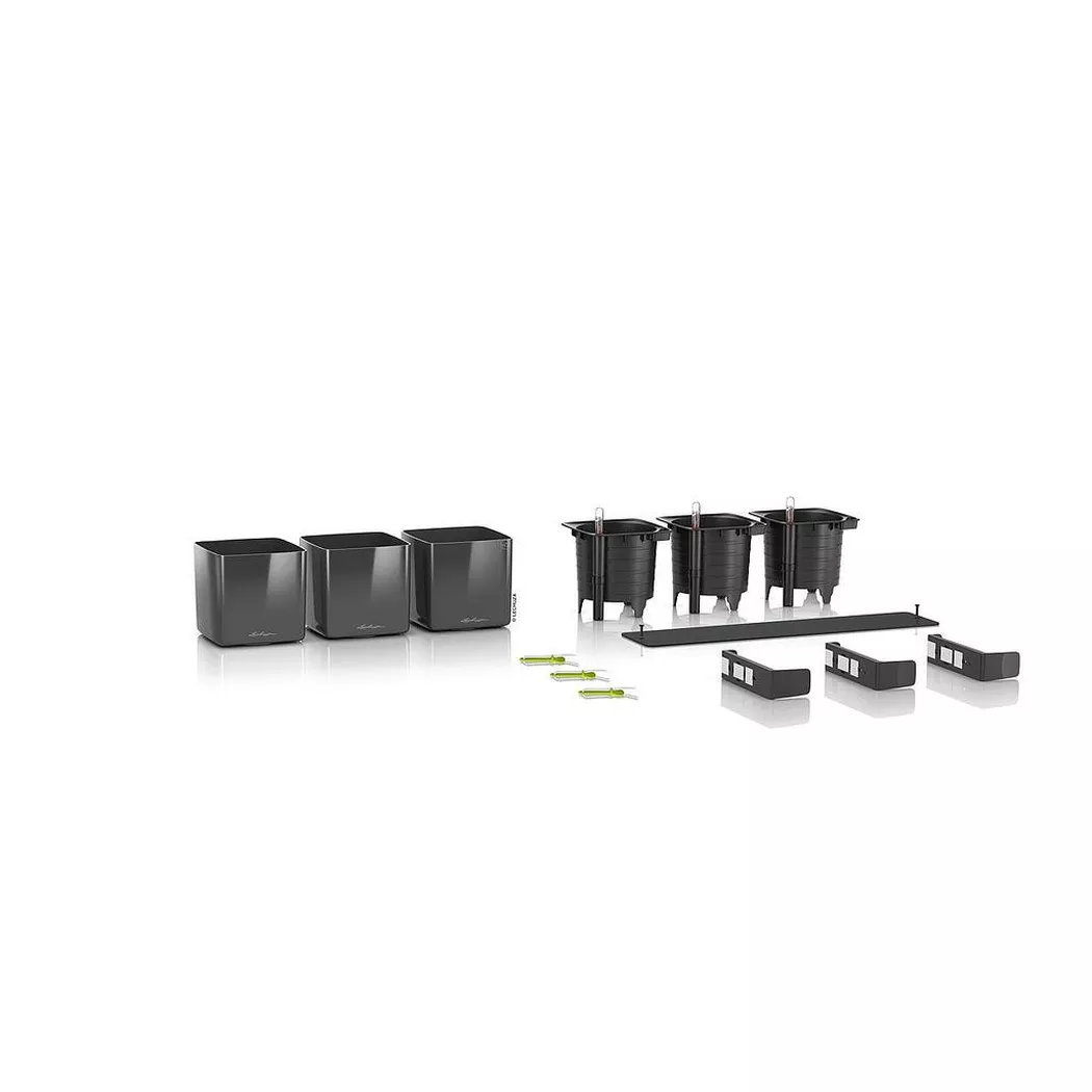 Übertopf "Green Wall Home Kit Schwarz glanz"