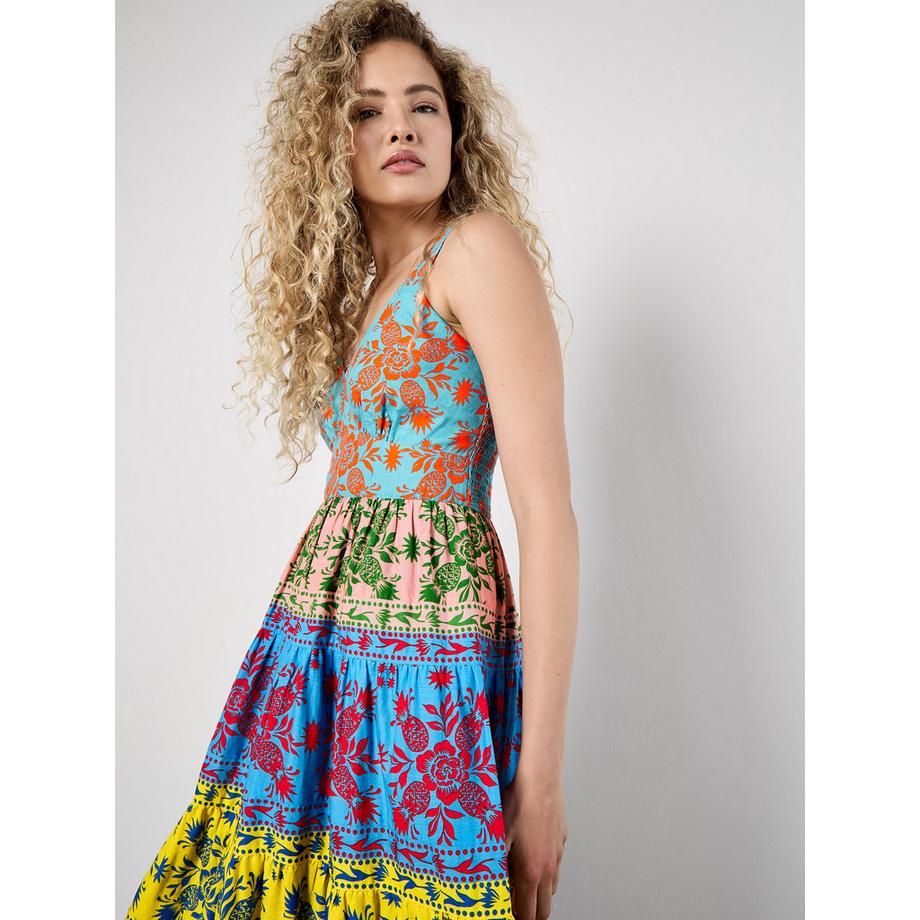 APRICOT Colour Pop Ananas Cami Maxikleid  