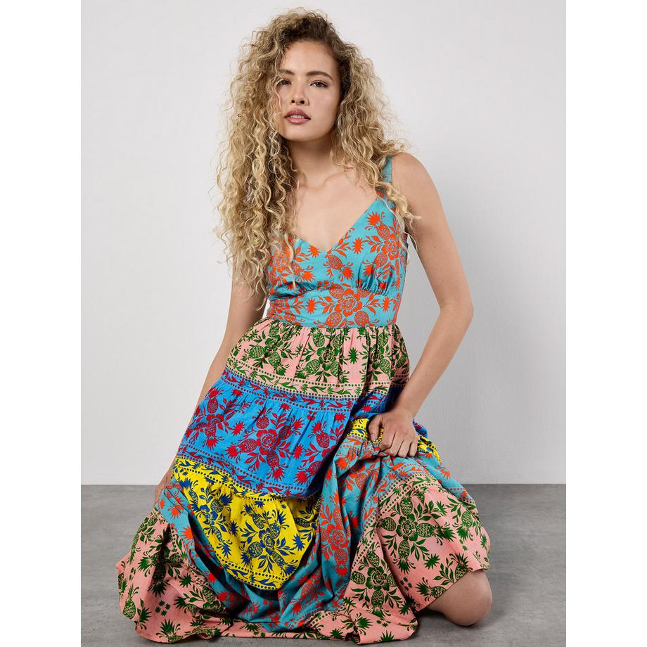 Colour Pop Ananas Cami Maxikleid
