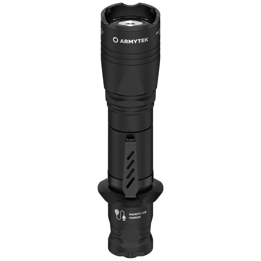 ArmyTek  Dobermann Pro Magnet USB Warm Taktische Taschenlampe 2 in 1 mit magnetischer Aufladung 