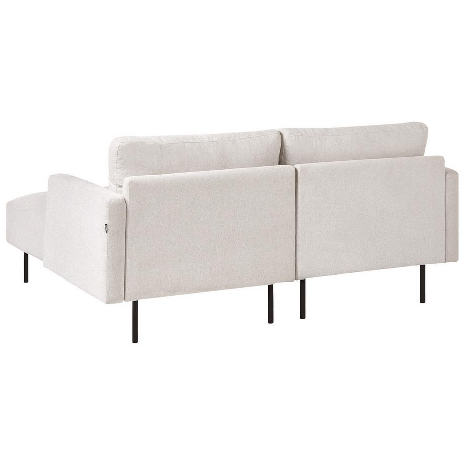 Beliani Linksseitiges Ecksofa aus Stoff  BREDA  