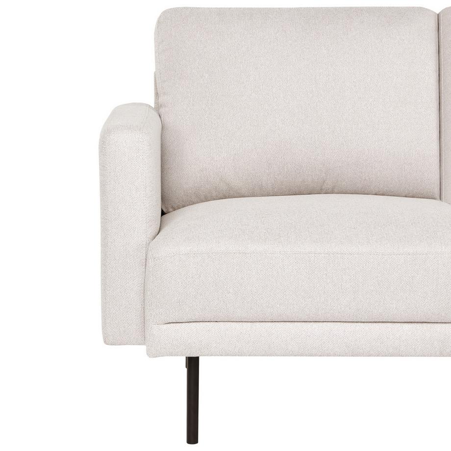 Beliani Linksseitiges Ecksofa aus Stoff  BREDA  