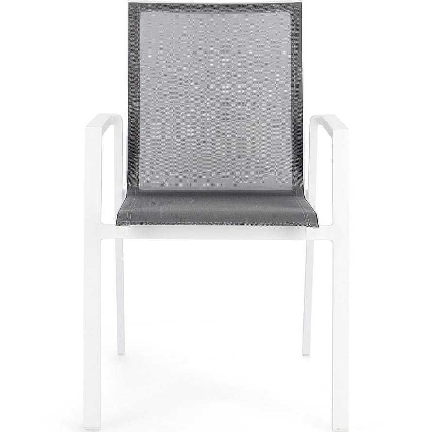 mutoni Fauteuil de jardin Krion blanc  