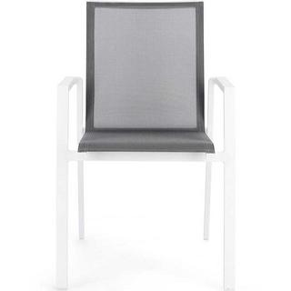 mutoni Fauteuil de jardin Krion blanc  