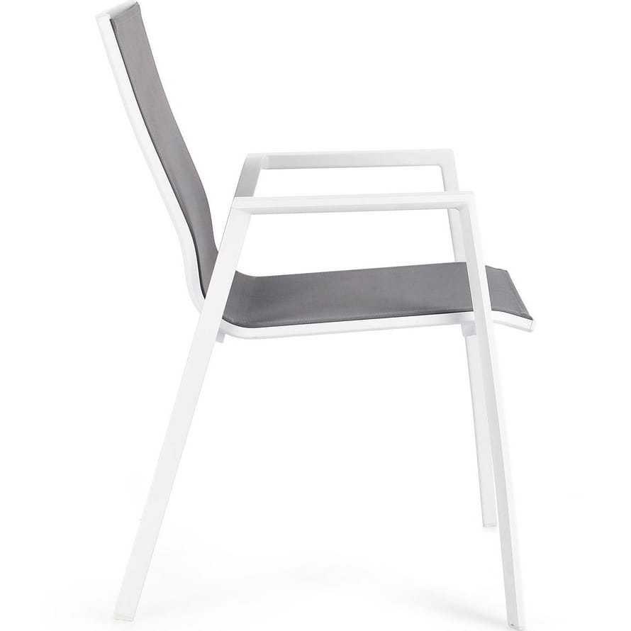 mutoni Fauteuil de jardin Krion blanc  