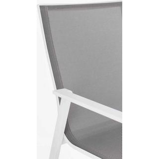 mutoni Fauteuil de jardin Krion blanc  