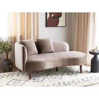 Beliani Chaise longue en Velours Glamour CHAUMONT  