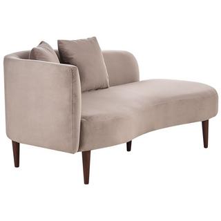 Beliani Chaise longue en Velours Glamour CHAUMONT  