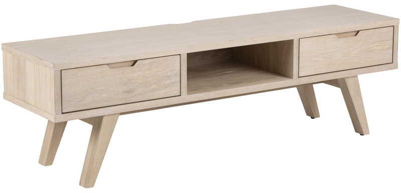 Image of TV-Möbel Upsala Eiche weiss 150x40 TV-Möbel Upsala Eiche weiss 150x40