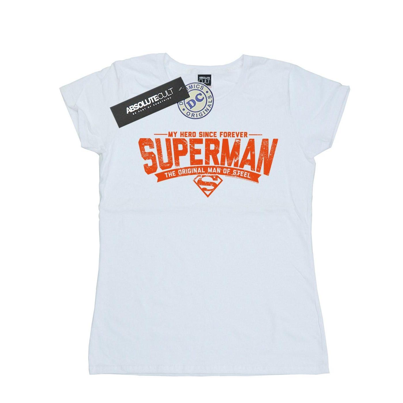 Image of Superman My Hero Tshirt Damen Weiss XXL
