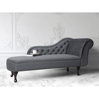 Beliani Chaise longue versione destra en Velluto Moderno NIMES  