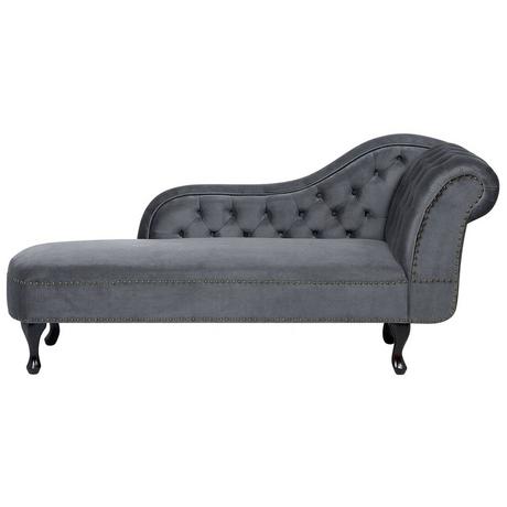 Beliani Chaise longue versione destra en Velluto Moderno NIMES  