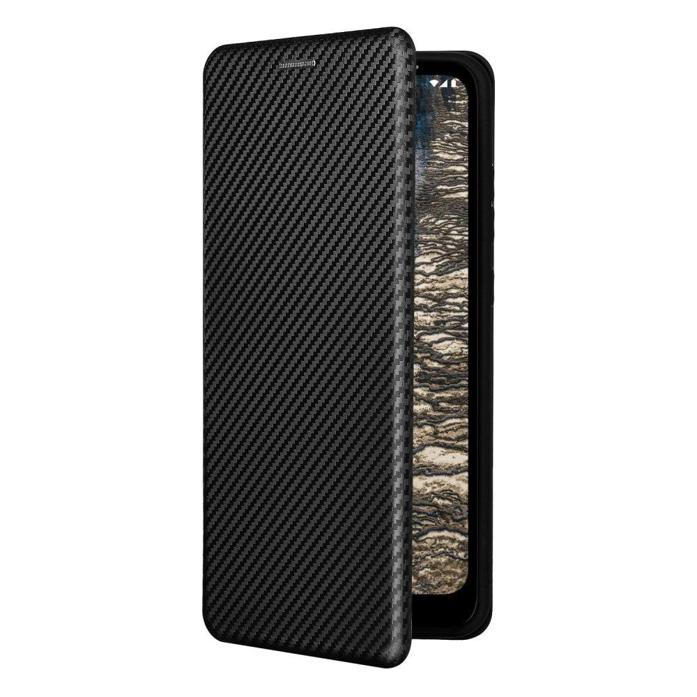 Cover-Discount  Nokia C20 - Carbon Look Flip Case Hülle 