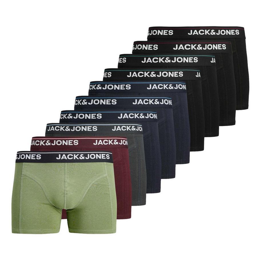 Boxer Uomini Confezione da 10 Stretch-JACTIMOTHY SOLID TRUNKS 10 PACK
