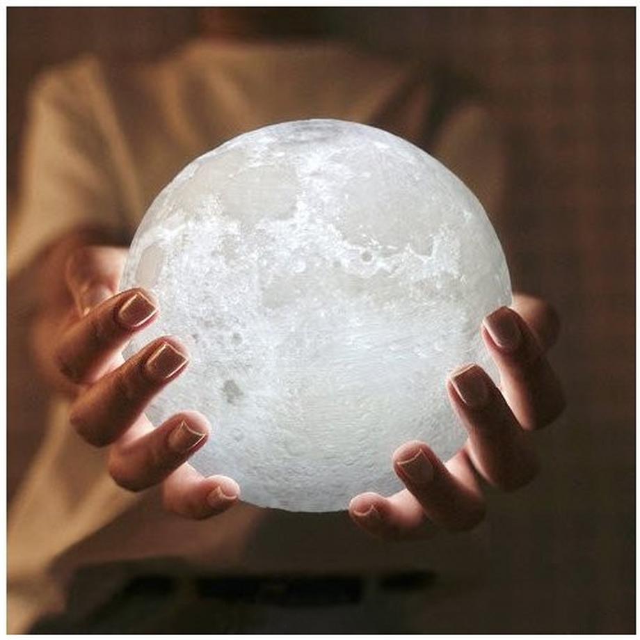(Ø 15 cm) Lampe LED lune 3D réglage tactile