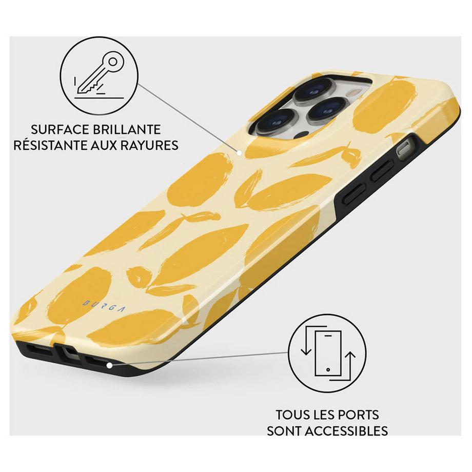 Burga  Coque iPhone 14 Pro MagSafe Tough Lemon Tart 