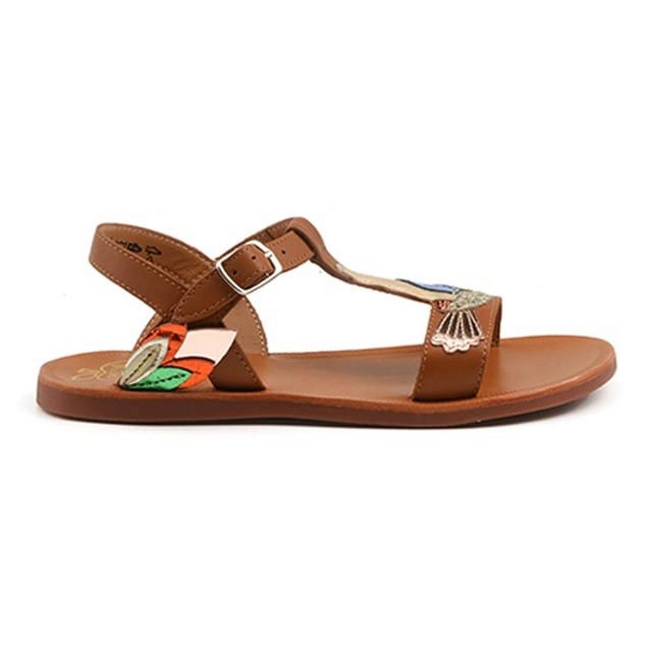 Pom D'api Colibri-32 Flache Sandalen  