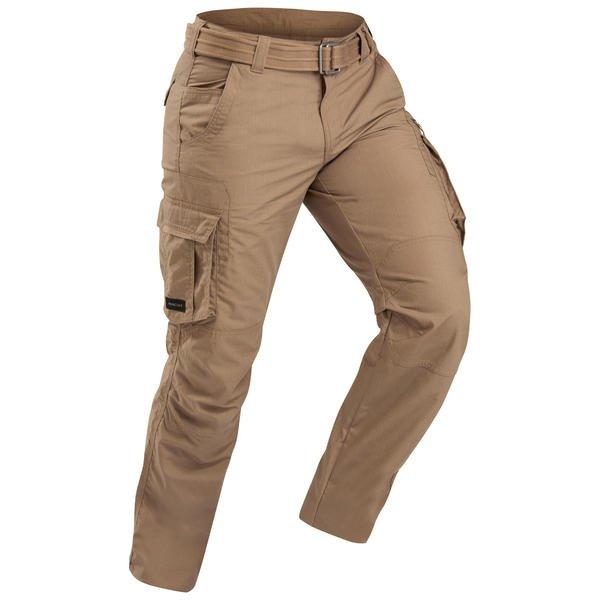 FORCLAZ  Pantalon cargo de trek voyage - TRAVEL 100 marron Homme 