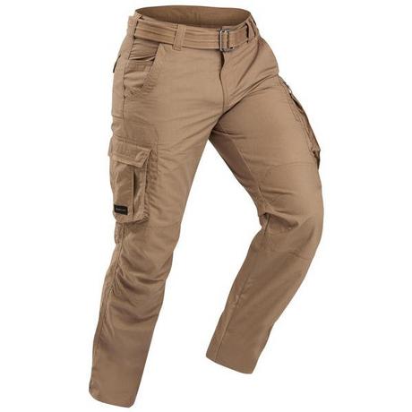 FORCLAZ  Pantalon cargo de trek voyage - TRAVEL 100 marron Homme 