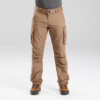 FORCLAZ  Pantalon cargo de trek voyage - TRAVEL 100 marron Homme 