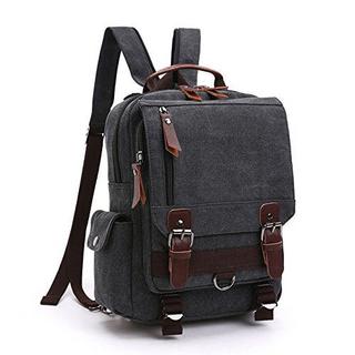 Only-bags.store Vintage Rucksack Rucksack Leinwand Tasche Bote Tasche für Arbeit und Schule  