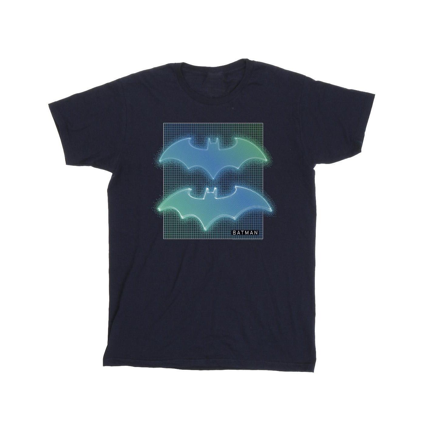 Image of Batman Grid Gradient Tshirt Mädchen Marine 152-158