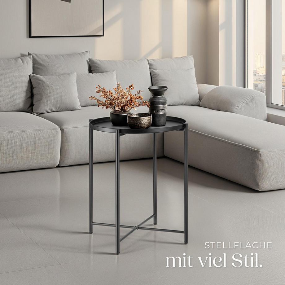 Tectake Tavolino Chester  Acciaio  