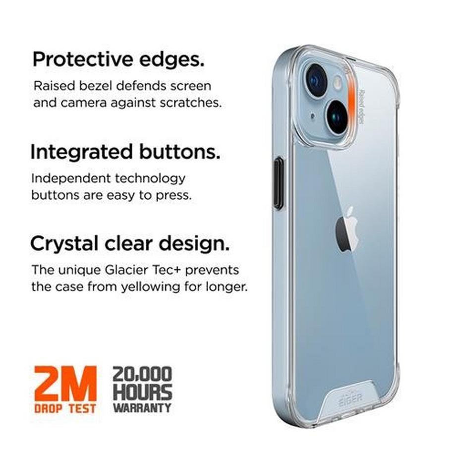 EIGER  Eiger iPhone 15 Glacier Case transparent 