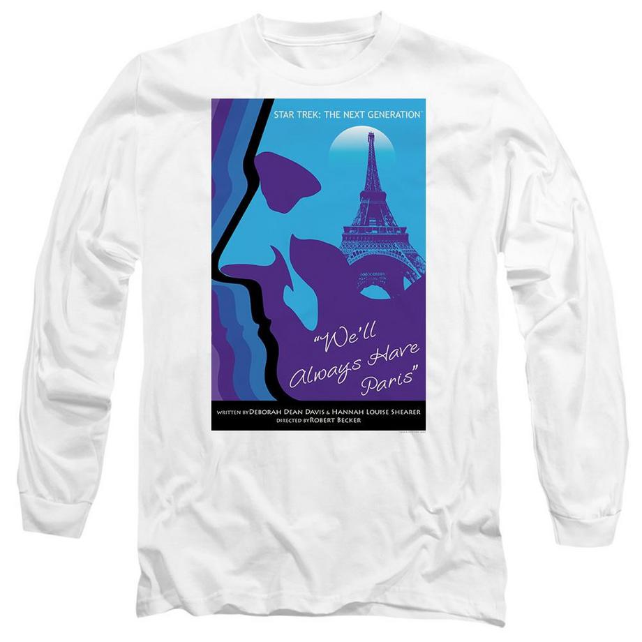 Star Trek The Next Generation Season 1 Episode 24 T-Shirt Maniche Lunghe  