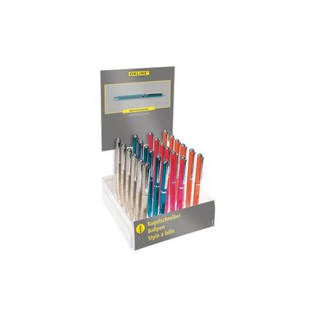 Online ONLINE Kugelschreiber 43035/24 farbig ass., 24 Stück  